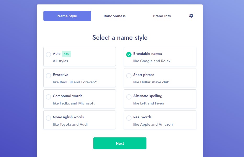 namelix business name types